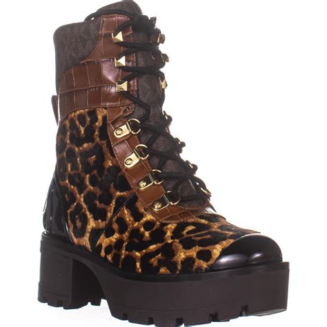 michael kors khloe lace up bootie|Michael Kors women's boots.